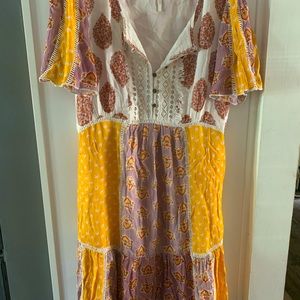 ANTHROPOLOGIE BOHO Cotton dress 16